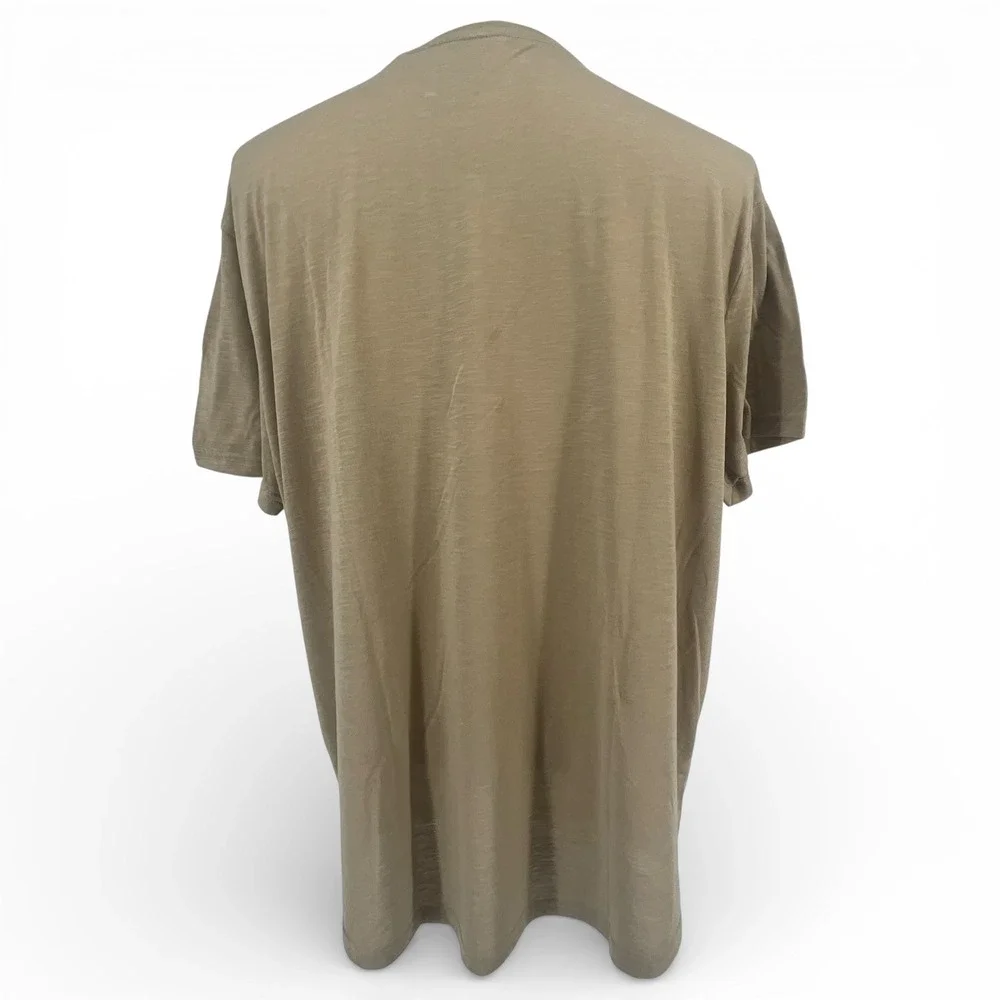 Guess Los Angeles Mens XXL Tan Khaki Slub Knit Pocket T-Shirt XBG143KA9M1 - Picture 5 of 10